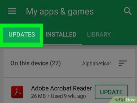 Kemas kini Aplikasi pada Android Langkah 4