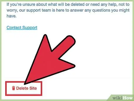 Delete a WordPress. Com Blog Step 7