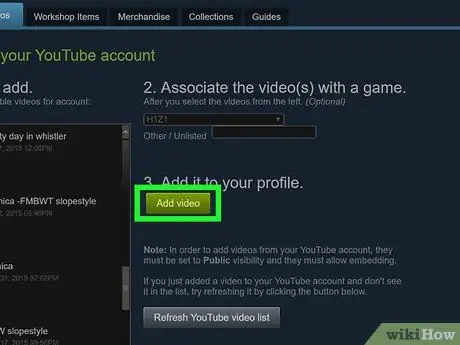 Otpremite videozapise na Steam na PC ili Mac Korak 13