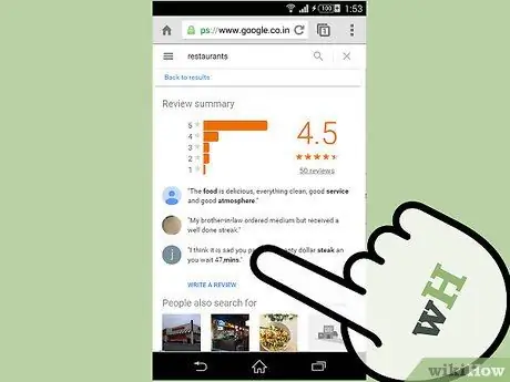 Schrijf een recensie op Google Stap 11