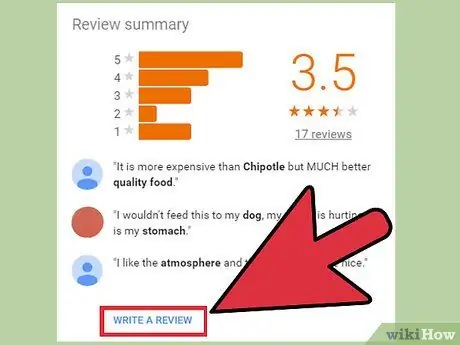 Write a Review on Google Step 4