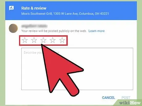 Write a Review on Google Step 5