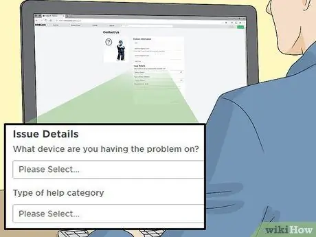 Kontaktujte Roblox, krok 10