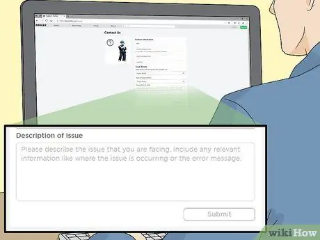 Kontaktujte Roblox, krok 11