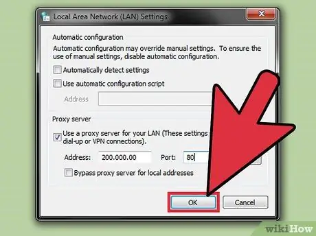 Connect to a Proxy Server Step 8