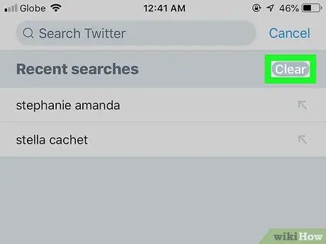 Delete Recent Searches Step 24