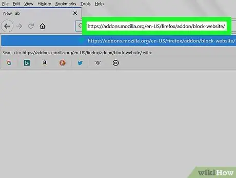 Bloquer les sites Web sur Firefox Étape 2