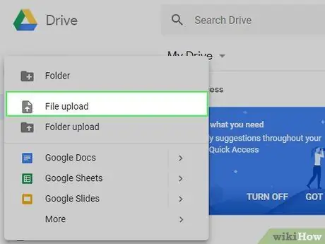 Utilitzeu el pas 6 de Google Drive