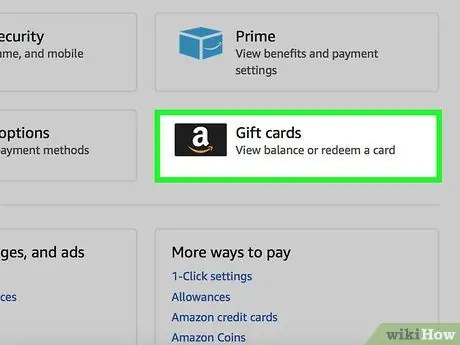 Kontroleer 'n Amazontcard -saldo Stap 4