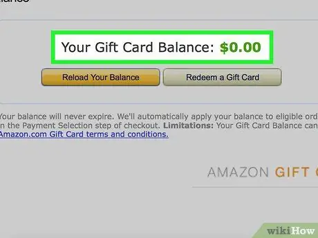 Amazontcard balansini tekshiring 6 -qadam