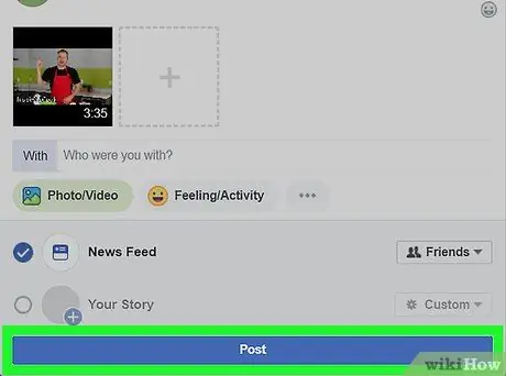 Publique un video de YouTube en Facebook Paso 33