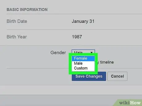 Change Gender on Facebook Step 23