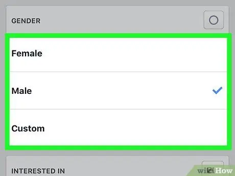 Facebook -da Cinsi dəyişdirin Addım 7