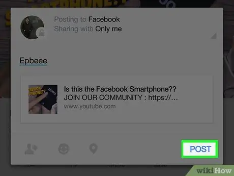 Mag-post ng Mga Link sa Facebook Hakbang 4