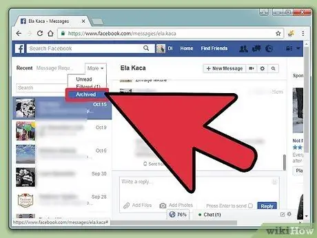 Xóa tin nhắn đã lưu trữ trên Facebook Bước 15