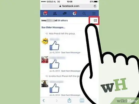 Изтриване на архивирани съобщения във Facebook Стъпка 8