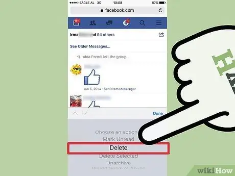 Padamkan Mesej Diarkibkan di Facebook Langkah 9