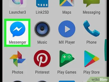 Uzdodiet jautājumus pakalpojumā Facebook Messenger operētājsistēmā Android 1. darbība