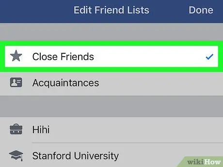 Edit Close Friends on Facebook on iPhone or iPad Step 16