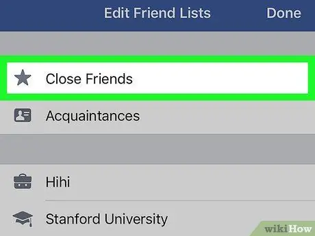 Edit Close Friends on Facebook on iPhone or iPad Step 7