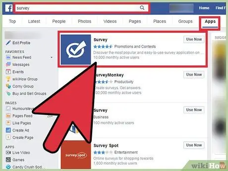 قم بإنشاء استبيان Facebook الخطوة 2