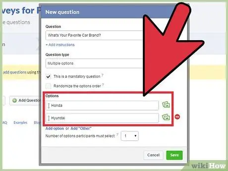 Create a Facebook Survey Step 7