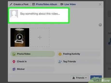 Cargar un video en Facebook Paso 11