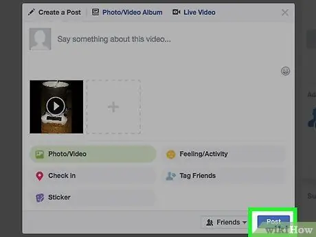 Mag-upload ng isang Video sa Facebook Hakbang 13