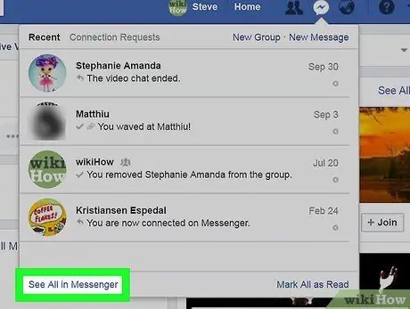 Brisanje poruka na Facebook Messenger -u Korak 9