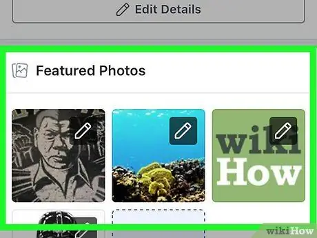 Rediger dine fremhævede fotos på Facebook Trin 4