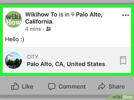 Eliminar una ubicación de su mapa en la línea de tiempo de Facebook Paso 13