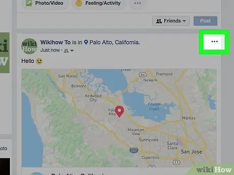 Eliminar una ubicación de su mapa en la línea de tiempo de Facebook Paso 4