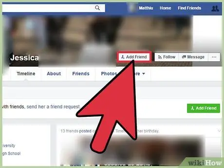 Pošaljite zahtjev za prijateljstvo na Facebooku Korak 8