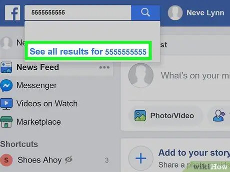 ค้นหาหมายเลขโทรศัพท์บน Facebook ขั้นตอนที่ 4