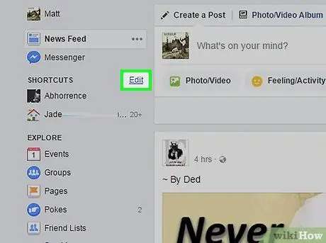 Edit Your Facebook Shortcuts Step 4