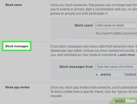 Desbloquear Alguém no Facebook Messenger Passo 17