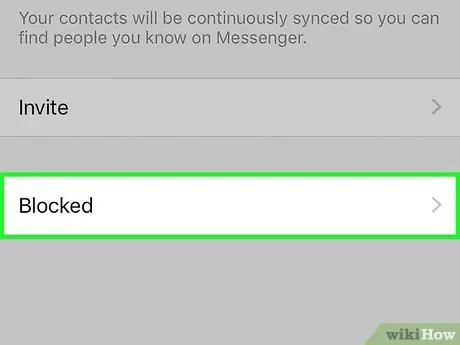 I-block ang Isang tao sa Facebook Messenger Hakbang 4