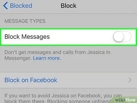 I-block ang Isang tao sa Facebook Messenger Hakbang 6