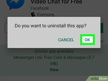 I-uninstall ang Facebook Messenger Hakbang 16