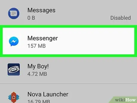 Удалите Facebook Messenger Шаг 7