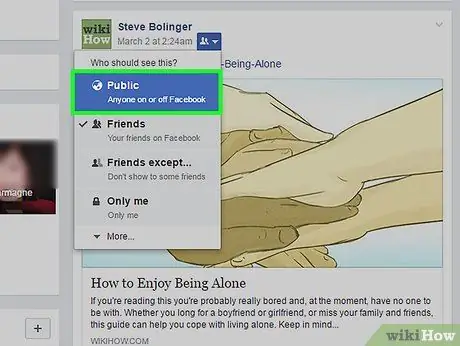 Сделайте сообщение Facebook общедоступным Шаг 13