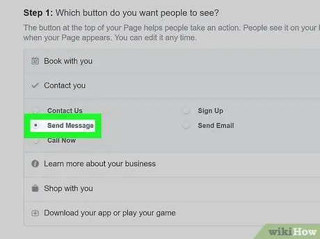 Dërgoni një mesazh nga një faqe në Facebook Hapi 8