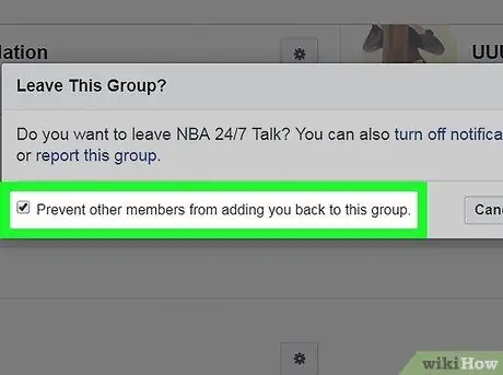 Оставете група във Facebook Стъпка 13