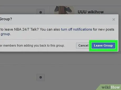 Оставете група във Facebook Стъпка 14
