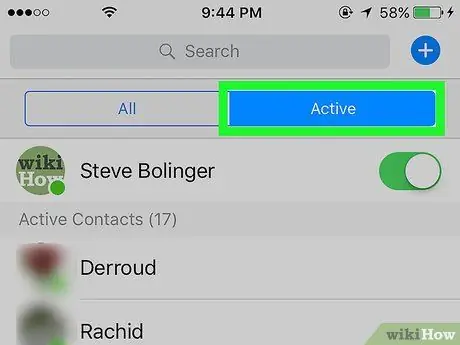 Esbrineu si algú està en línia a Facebook Messenger Pas 3