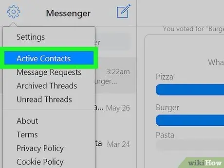 Sepa si alguien está en línea en Facebook Messenger Paso 7