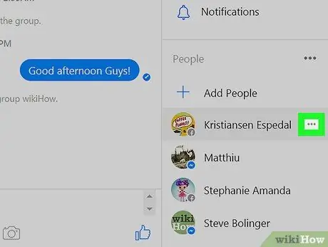 Eliminar un grupo en Facebook Messenger Paso 25