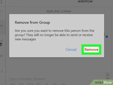 Elimina un gruppo su Facebook Messenger Passaggio 27