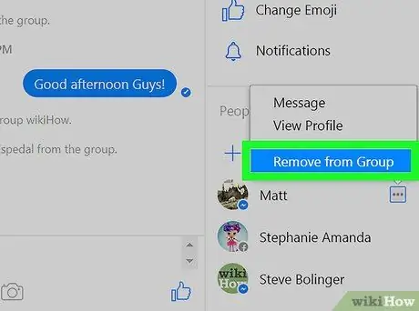 Eliminare un gruppo su Facebook Messenger Passaggio 28