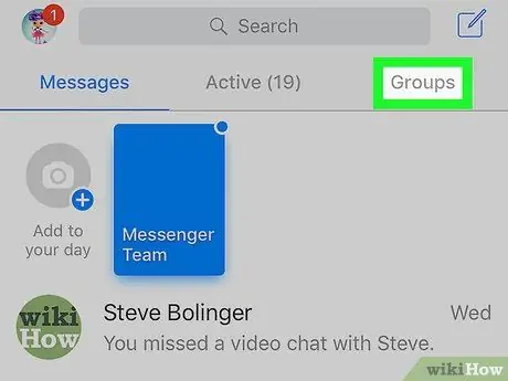 Odstránenie skupiny v programe Facebook Messenger Krok 3